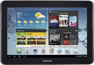 Samsung Galaxy Tab 2 Tablet works great with the TabletTail stands for iPad, tablet and e-reader
